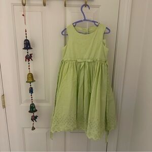 Charming Green Kids Dress 5